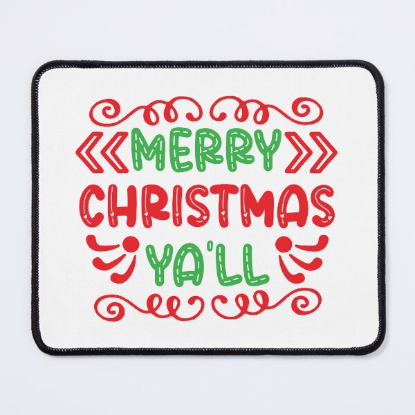 Item preview, Merry Christmas Ya'll - Southern Holiday Greeting designed and sold by FuzionRaptor.