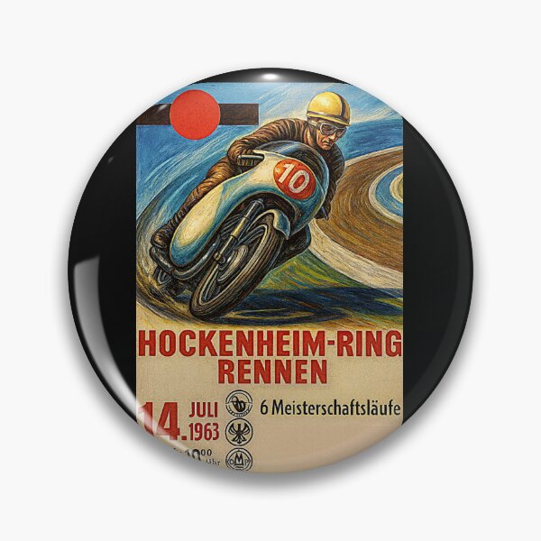 Artikelvorschau, Hockenheim 1963 Variation Vintage Poster entworfen und verkauft von Helios Be. Lavsh.