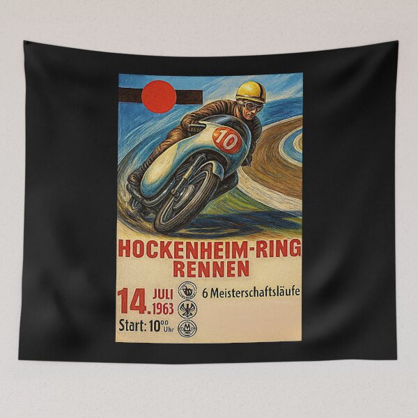 Item preview, Hockenheim 1963 variation vintage poster  designed and sold by Helios Be. Lavsh.