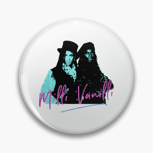 Item preview, Milli Vanilli Retro Pop Duo Colorful Neon Portrait designed and sold by alinashoo.