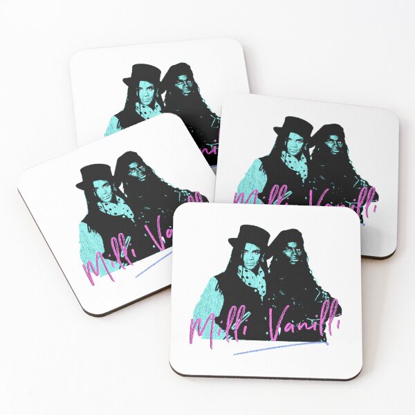 Item preview, Milli Vanilli Retro Pop Duo Colorful Neon Portrait designed and sold by alinashoo.