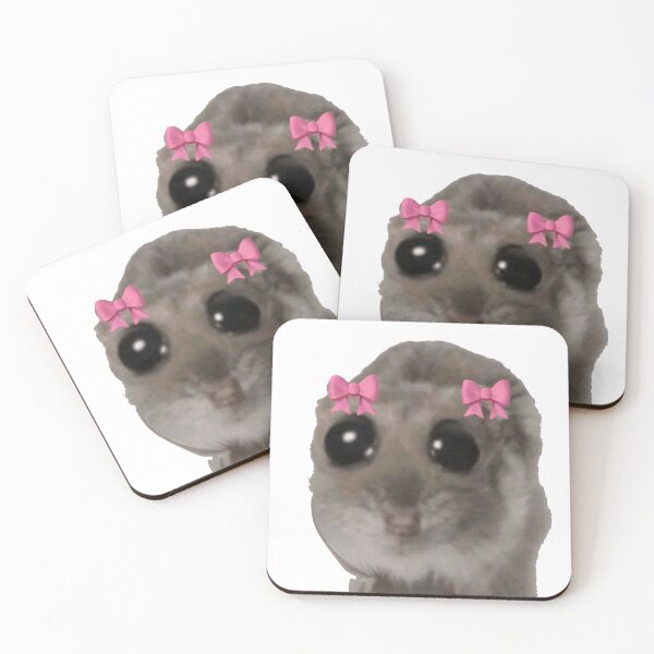 Aperçu de l'œuvre Mème hamster triste créée et vendue par Shresart ✨.