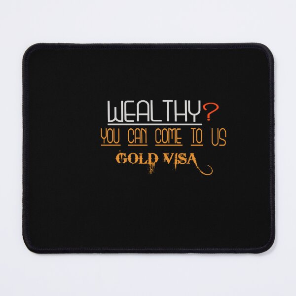 Item preview, gold visa wealthy people typography designed and sold by Mudikeys.
