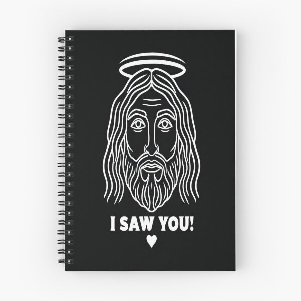 Item preview, Minimalist Jesus Face with Halo – Bold “I Saw You!” Spiritual Design for Shirts, Posters & Gifts designed and sold by Bright Nest Studio.