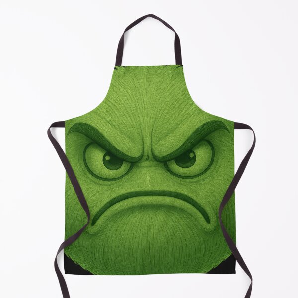 Item preview, Angry Green Emoji Face – Funny Furry Monster Expression designed and sold by ArtSpark Studio.