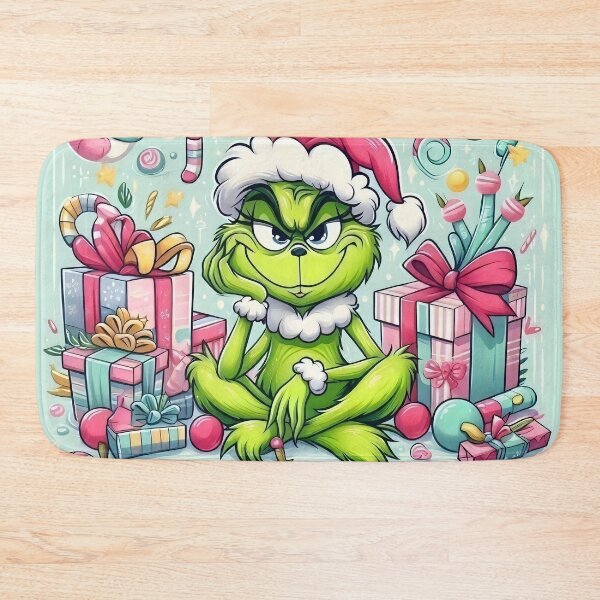 Item preview, Playful Green Christmas Character Illustration designed and sold by AI-Only Creations.