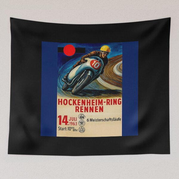 Item preview, Hockenheim 1963 variation vintage poster #1 designed and sold by Helios Be. Lavsh.
