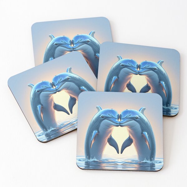 Item preview, Dolphin Love Ocean Fantasy Art designed and sold by EsraaCreations.