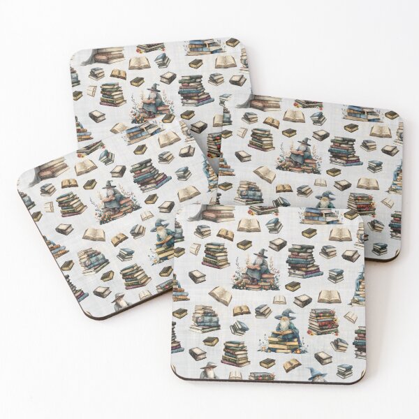 Item preview, Magos mágicos y libros sobre gris pálido designed and sold by KSimpson838.