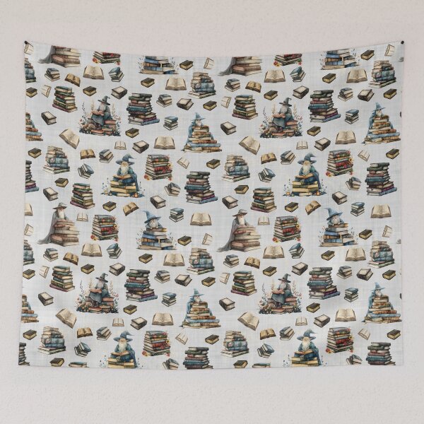 Item preview, Magical Wizards & Books on Pale Gray designed and sold by KSimpson838.