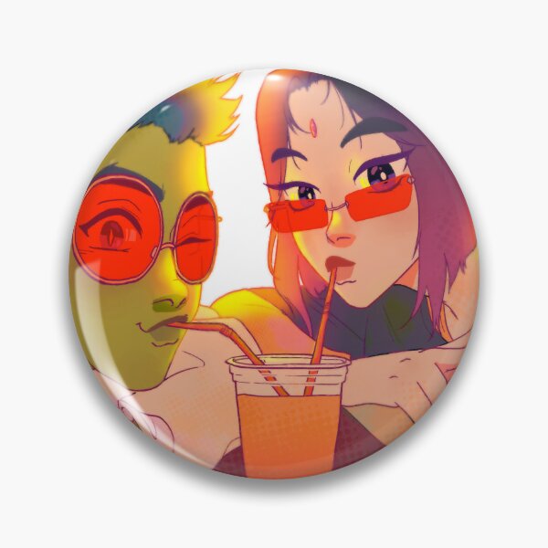Item preview, teen titans bbrae smoothie date (no border) designed and sold by queenlypirate.