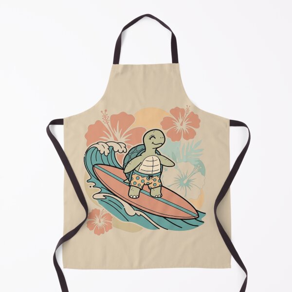 Item preview, Retro Surfing Turtle - Vintage 70s Summer Beach Vibes designed and sold by TheOneOff.