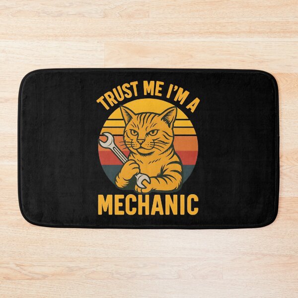 Item preview, TRUST ME I'M A MECHANIC Workshop Cat designed and sold by ZuToMi.