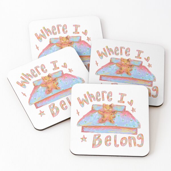 Item preview, Where I belong, cat in bed. designed and sold by CaitlanKayArt.
