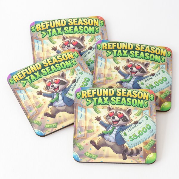 Item preview, Refund Season Greater Than Tax Season Raccoon CPA – Party Time designed and sold by RaccoonCPA.