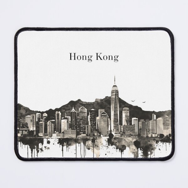 Item preview, Hong Kong Skyline Silhouette – Iconic Cityscape Art designed and sold by Milipino.