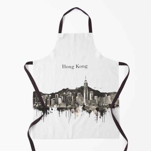 Item preview, Hong Kong Skyline Silhouette – Iconic Cityscape Art designed and sold by Milipino.
