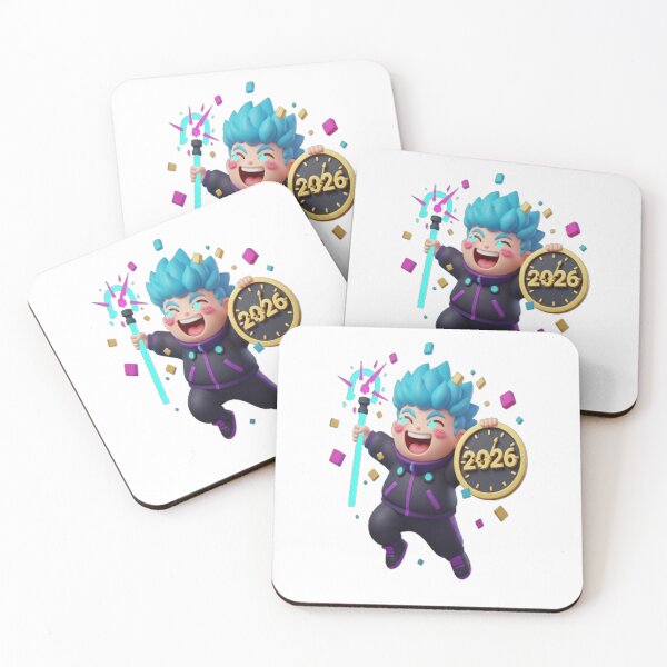 Item preview, Happy New Year 2026 Celebration Graphic Future Boy Clock designed and sold by HYPE-NET.