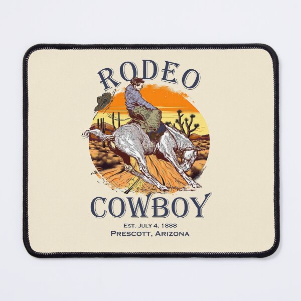 Aperçu de l'œuvre Cowboy de rodéo, Prescott, Arizona créée et vendue par RowanGraphics.
