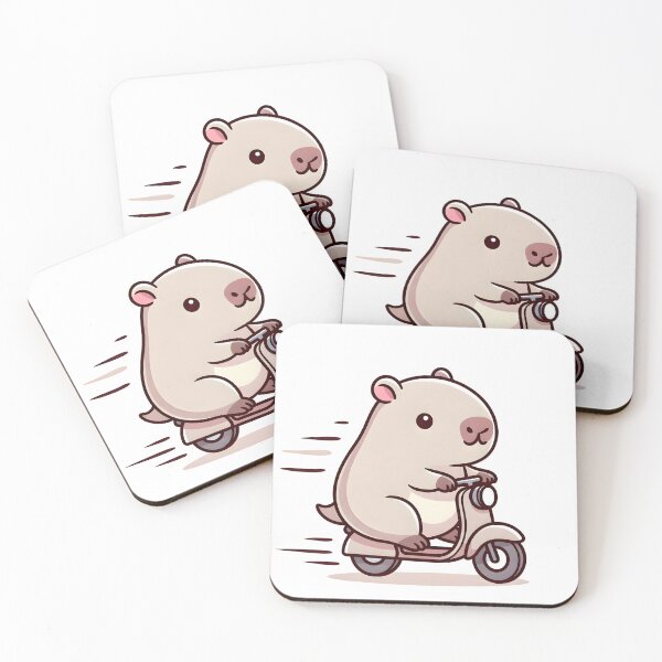Item preview, Kawaii Capybara – Cute Animal Riding Scooter designed and sold by Evian ShopCo.