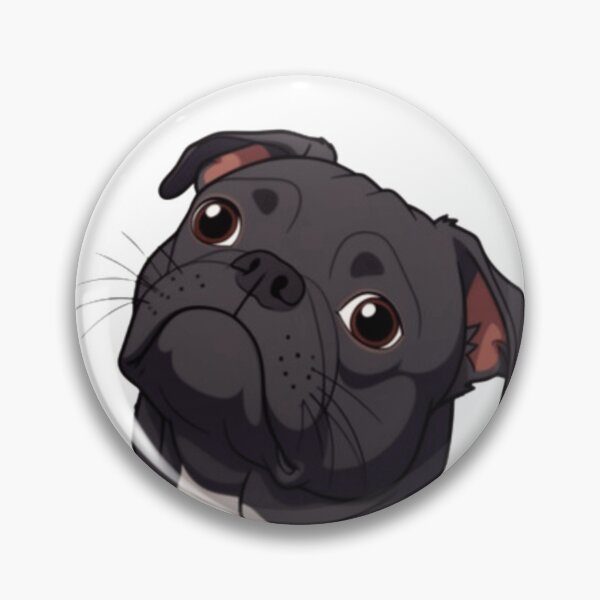 Item preview, Cute Black Pug Cartoon – Adorable Dog Illustration designed and sold by Ashan Perera.