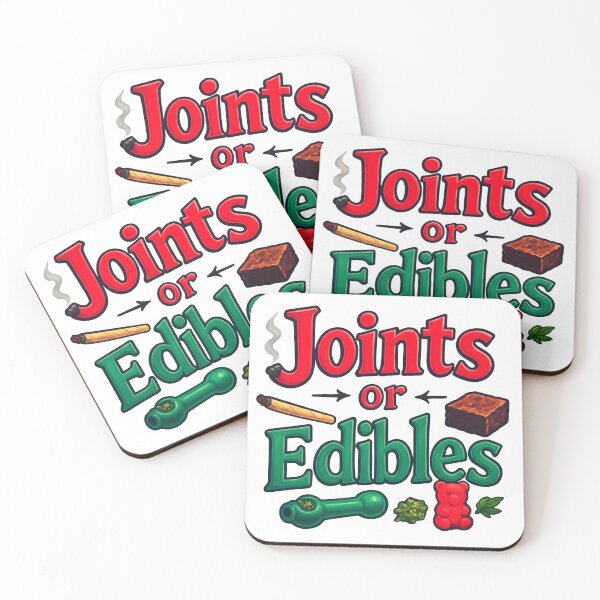Item preview, Joints or Edibles – Funny Weed Cannabis Design designed and sold by Inkspire House.