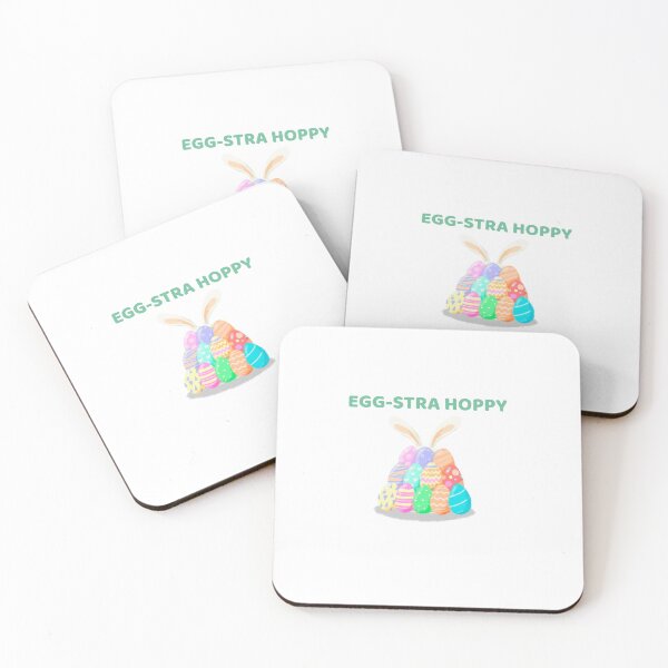Item preview,  Egg-Stra Hoppy – Cute Easter Bunny Egg designed and sold by TalkTee Me.