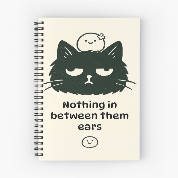 Item preview, Nothing In Between Them Ears - Blank Cat Meme designed and sold by Beyondthelilyco.
