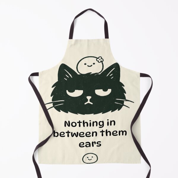 Item preview, Nothing In Between Them Ears - Blank Cat Meme designed and sold by Beyondthelilyco.