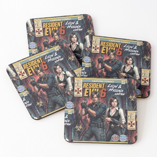 Item preview, Resident Evil 6 Leon Classic Comic Retro Gaming Art  designed and sold by Back2Collage.