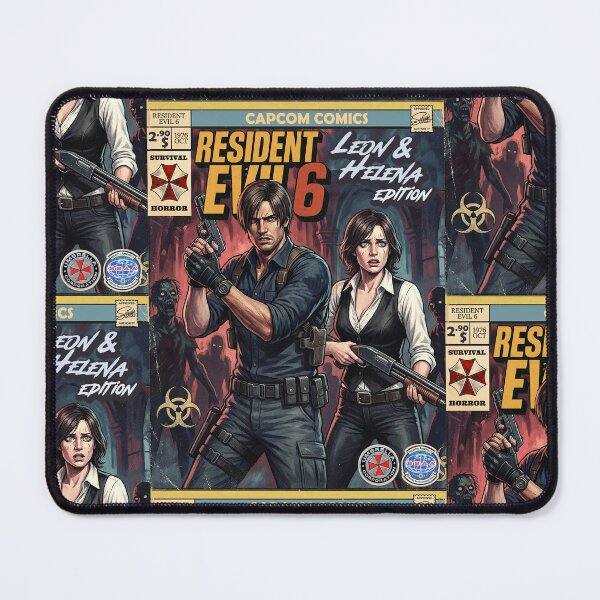 Item preview, Resident Evil 6 Leon Classic Comic Retro Gaming Art  designed and sold by Back2Collage.