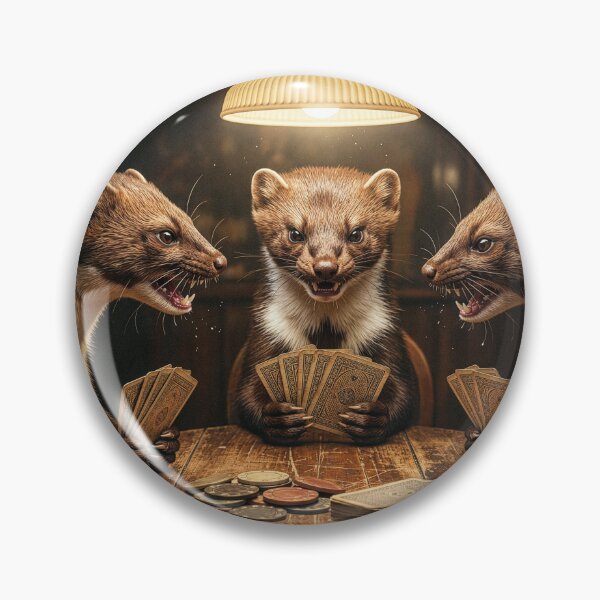Item preview, Stoats Play a Contentious Game of Poker designed and sold by Tridentulus.