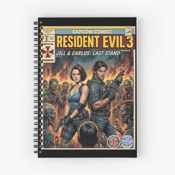 Item preview, Resident Evil 3 Jill Valentine Classic Comic Retro Gaming Art  designed and sold by Back2Collage.