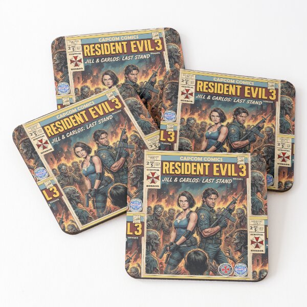 Item preview, Resident Evil 3 Jill Valentine Classic Comic Retro Gaming Art  designed and sold by Back2Collage.