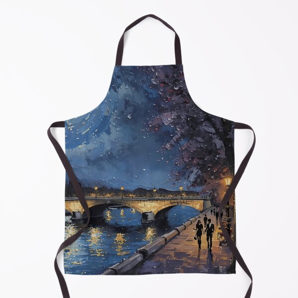 Item preview, Paris Starry Night Eiffel Tower Impressionist designed and sold by RkskArt.