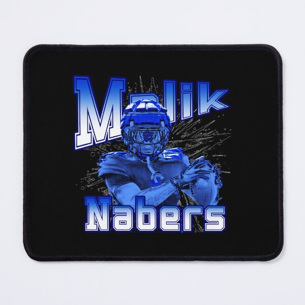 Item preview, Malik Nabers Dynamic Football Receiver Blue Uniform designed and sold by Susannayden.