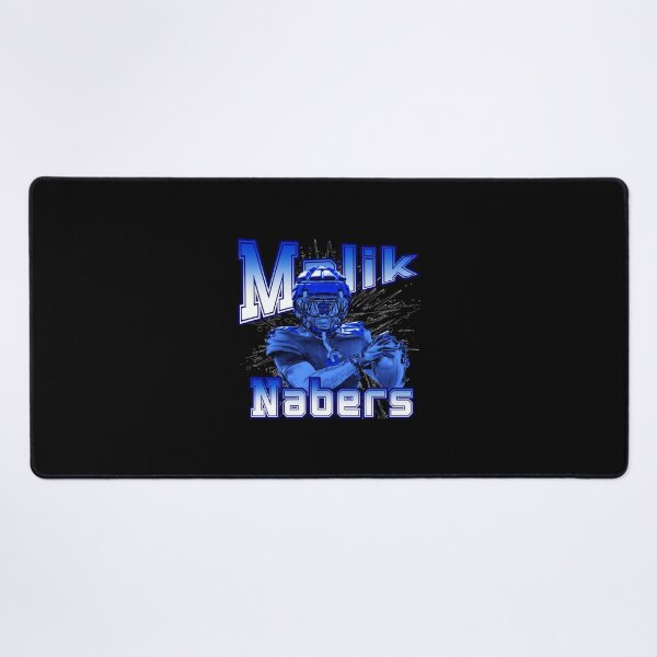 Item preview, Malik Nabers Dynamic Football Receiver Blue Uniform designed and sold by Susannayden.