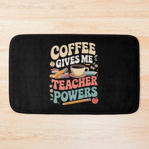 Item preview, Coffee Gives Me Teacher Powers School Teacher designed and sold by yvonnickStore.
