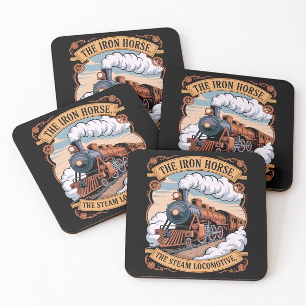 Item preview, The Iron Horse Vintage Steam Train Art designed and sold by designleon19.