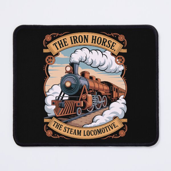 Item preview, The Iron Horse Vintage Steam Train Art designed and sold by designleon19.