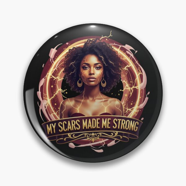 Item preview, "My Scars Made Me Strong" T-Shirt | Emotional Resilience & Self-Love Pop Art designed and sold by BoldBloomArt.