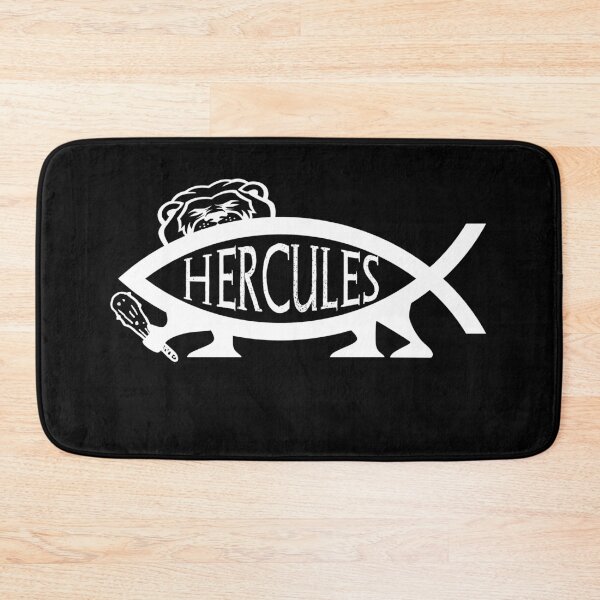 Item preview, Funny Nerdy Hercules Fish Symbol Greek Mythology Fan White Text designed and sold by MathWare MathClips.