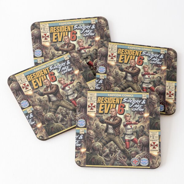 Item preview, Resident Evil 6 sherry and jake Classic Comic Retro Gaming Art  designed and sold by Back2Collage.