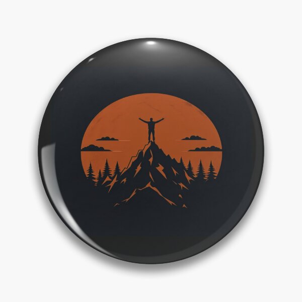 Item preview, Triumphant Mountain Peak Sunset Art – Inspirational Nature Design for Posters, Tees & Wall Decor designed and sold by Bright Nest Studio.