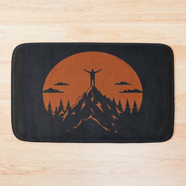 Item preview, Triumphant Mountain Peak Sunset Art – Inspirational Nature Design for Posters, Tees & Wall Decor designed and sold by Bright Nest Studio.