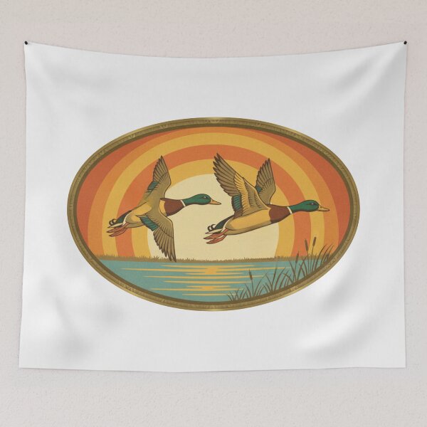 Item preview, Retro Mallard Duck Vintage Design designed and sold by rustyroofco.