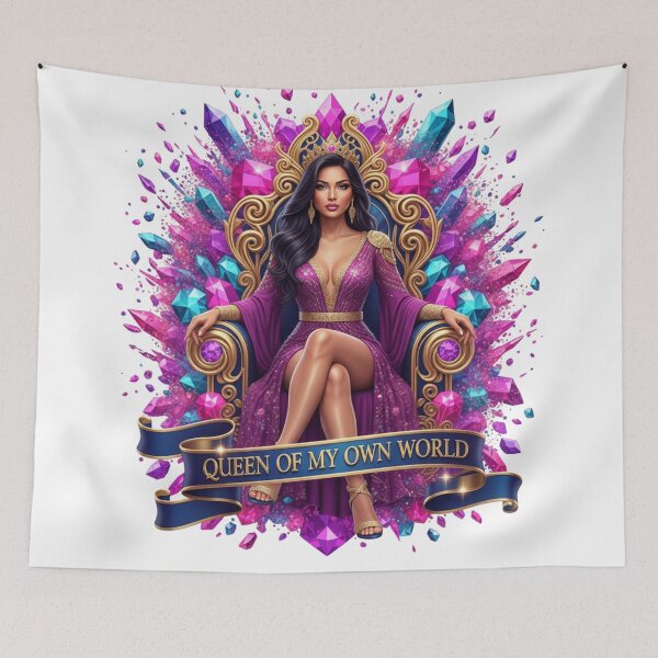 Item preview, Majestic Queen of My Own World T-Shirt | Royal Feminine Power & Self-Rule designed and sold by BoldBloomArt.