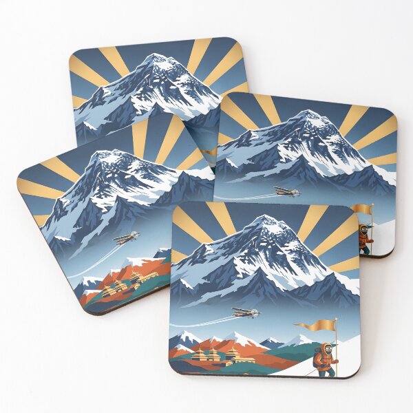 Item preview, Art deco Everest expedition poster designed and sold by RBCTk.