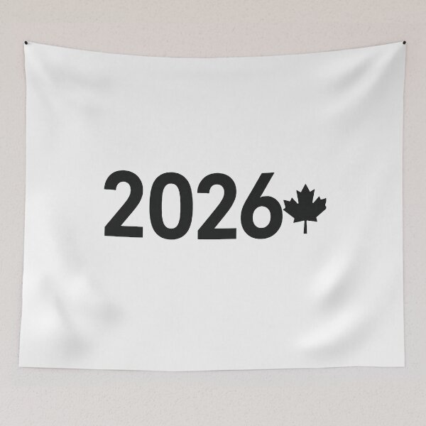 Item preview, New Year 2026 Canada – Minimalist Black Maple Leaf Design designed and sold by mocci10.