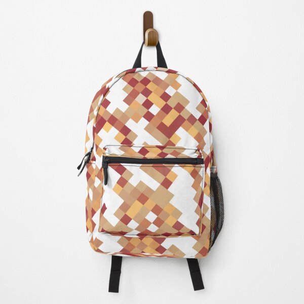Item preview, Brown Retro Pixel Pattern – Warm Geometric Seamless Design designed and sold by Teenidesign .